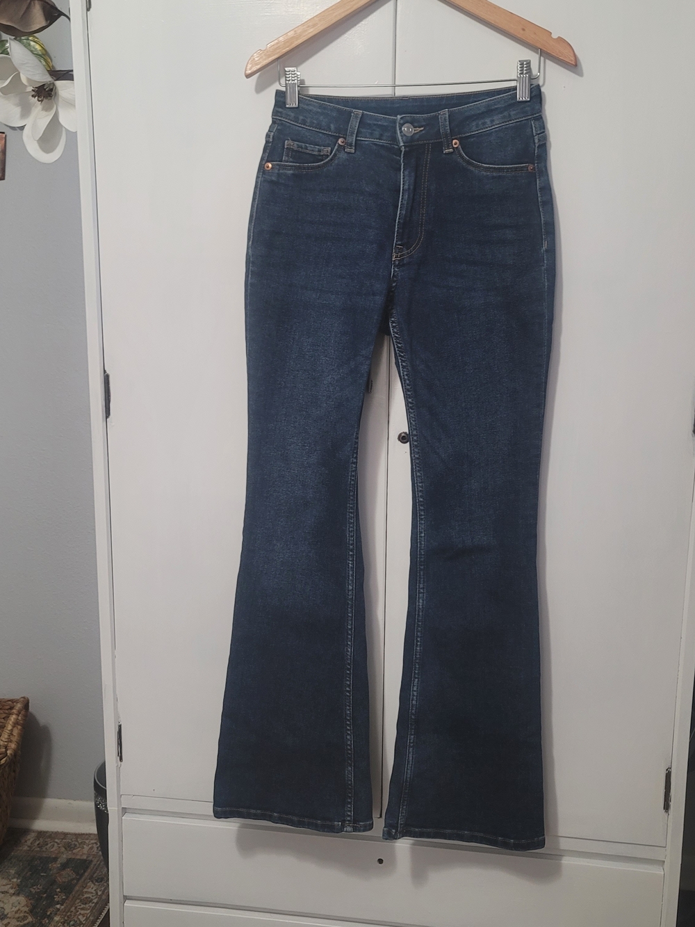 Divided Dark Blue Flare Jeans